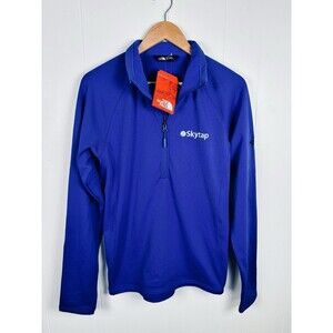 The North Face Mountain Peaks 1/2 Zip MENS Small Slim Fit Jacket Blue Hike - NWT